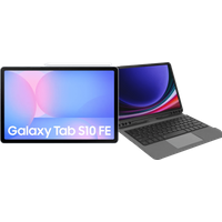 Afbeelding van een Samsung Galaxy Tab S10 FE 10,9 inch 128GB Wifi Lichtblauw + Toetsenbord Hoes QWERTY