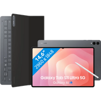 Afbeelding van een Samsung Galaxy Tab S11 Ultra 14,6 inch 512GB Wifi Grijs + Toetsenbord Hoes QWERTY