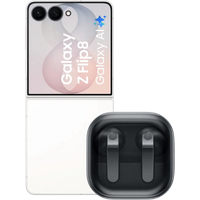 Afbeelding van een Samsung Galaxy Z Flip 8 256GB Wit 5G + Samsung Galaxy Buds4 Zwart