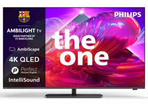 Afbeelding van een Philips 55PQS9081 4k QLED Ambilight TV 55 inch (The One - 2026)