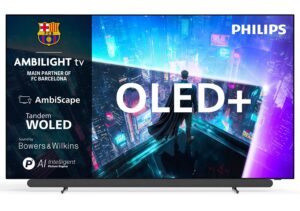 Afbeelding van een Philips 48OLED911 4k OLED+ Ambilight TV 48 inch (2026) - geluid van Bowers & Wilkins