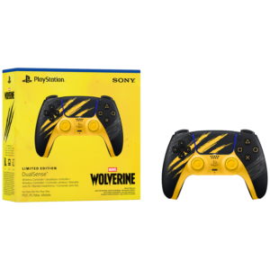 Afbeelding van een Sony Dualsense® Draadloze Controller – Marvel's Wolverine Battle Yellow Limited Edition Playstation 5 Geel