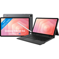 Afbeelding van een Samsung Galaxy Tab S11 11 inch 256GB Wifi + 5G Grijs + BlueBuilt Toetsenbord Hoes QWERTY