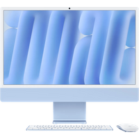 Afbeelding van een Apple iMac 24 inch M4 (10 core CPU/10 core GPU) 24GB/512GB Blauw QWERTY