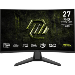 Afbeelding van een MSI MAG 274CF X24 27'' Curved gaming monitor