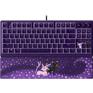 Afbeelding van een Razer Ornata V3 Tenkeyless - Espeon & Umbreon Edition gaming toetsenbord