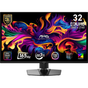 Afbeelding van een MSI MAG 322UP QD-OLED E16 31.5'' 4K UHD gaming monitor