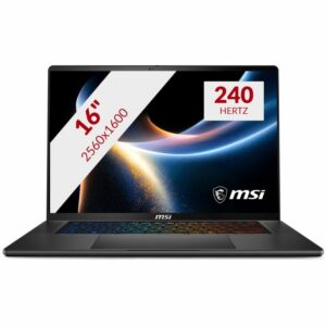 Afbeelding van een MSI Stealth 16 AI+ B3WI-067NL 16'' Copilotplus gaming laptop