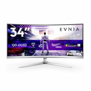 Afbeelding van een Philips Evnia 8000 34M2C8600P 34'' Curved 4K UHD gaming monitor