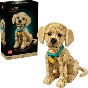 Afbeelding van een LEGO Icons - Golden retriever puppy Constructiespeelgoed