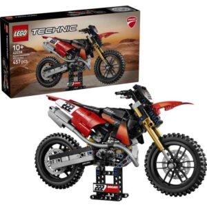 Afbeelding van een LEGO Technic - Ducati Desmo450 MX Factory motor Constructiespeelgoed