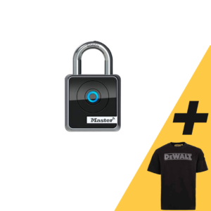 Afbeelding van een Masterlock Bluetooth bediend hangslot voor binnen gebruik 47MM, Ø 7MM - 4400EURD