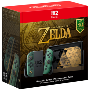 Afbeelding van een Nintendo The Legend Of Zelda: Ocarina Time - 40th Anniversary Limited Edition Switch 2 Console 256 Gb (zonder Game)
