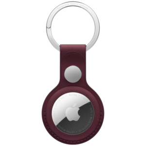 Afbeelding van een Apple Finewoven Airtag-sleutelhanger - Bordeauxrood